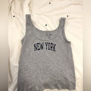brandy melville hawaii tank in grey